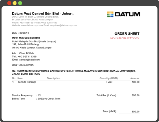 M4 automated order